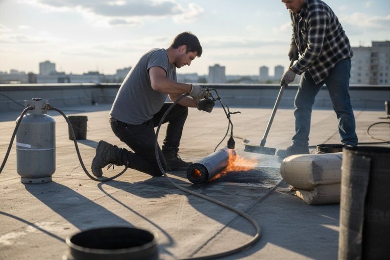 Tar And Gravel Roof Service detail
